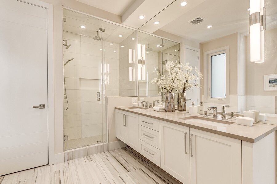 Custom bathroom vanity by Heinrich Designs