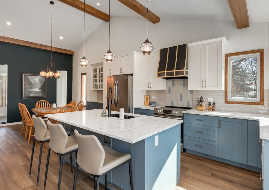 Custom contemporary kitchen by Heinrich Designs